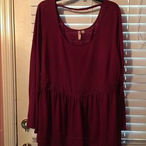 Red Camel Plus Long Sleeve Top